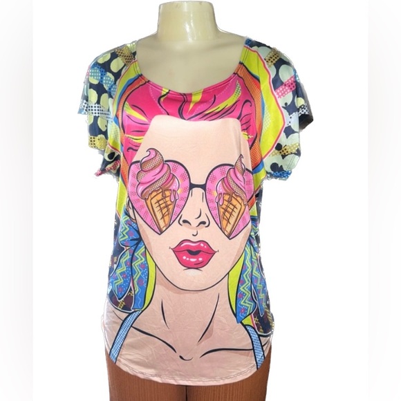 💙♥️💙 BUNDLE 💙 Chico’s blouse 3/4 sleeve and love J blouse short sleeve. - Picture 3 of 16